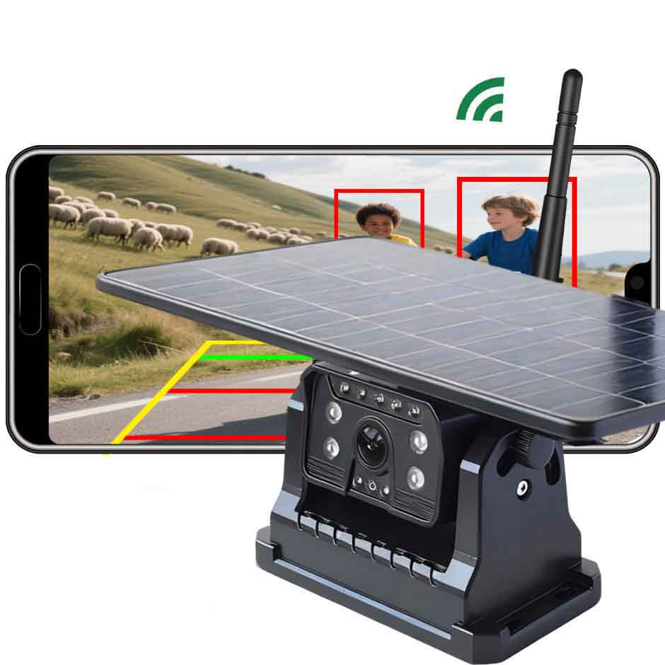 Phone Accessories App - Wireless Backup Camera Solar Magnetic Mount