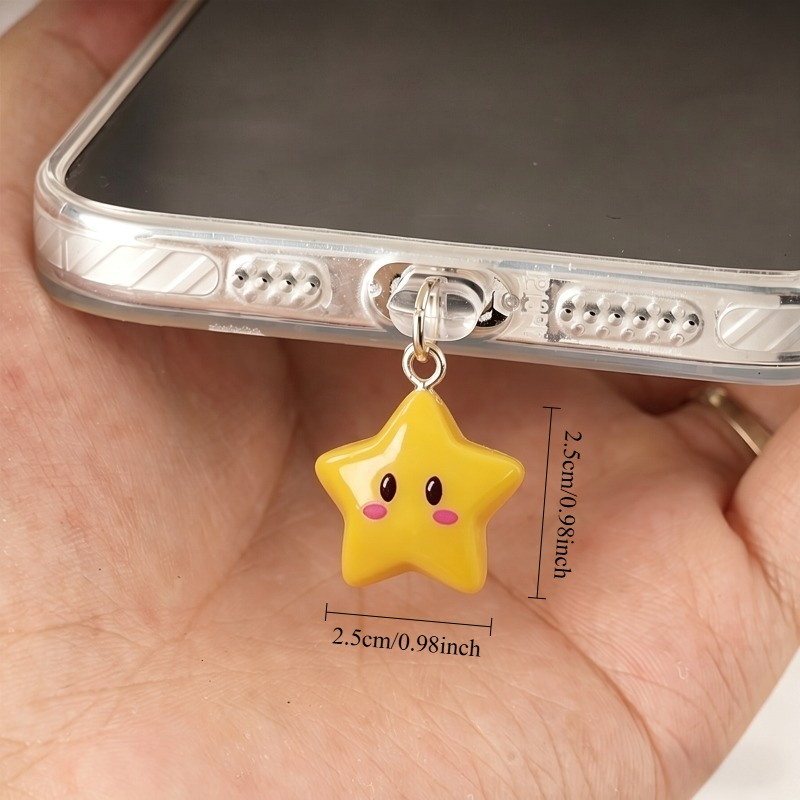 Cute 3D Yellow Star Phone Dust – Yellow Phone Accessories Bewertung und Preis