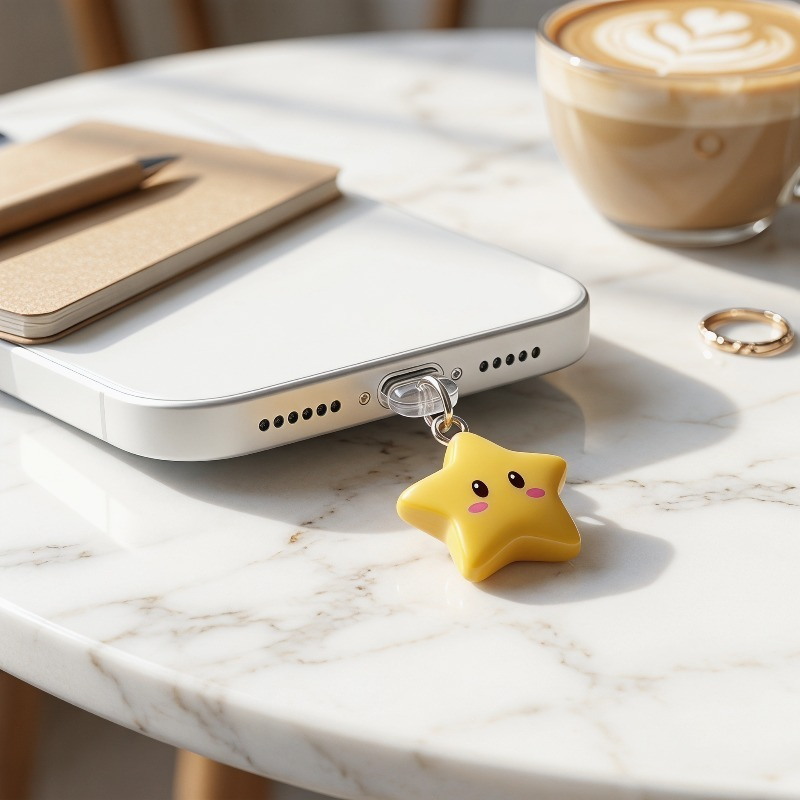 Cute 3D Yellow Star Phone Dust – Yellow Phone Accessories Bewertung und Preis