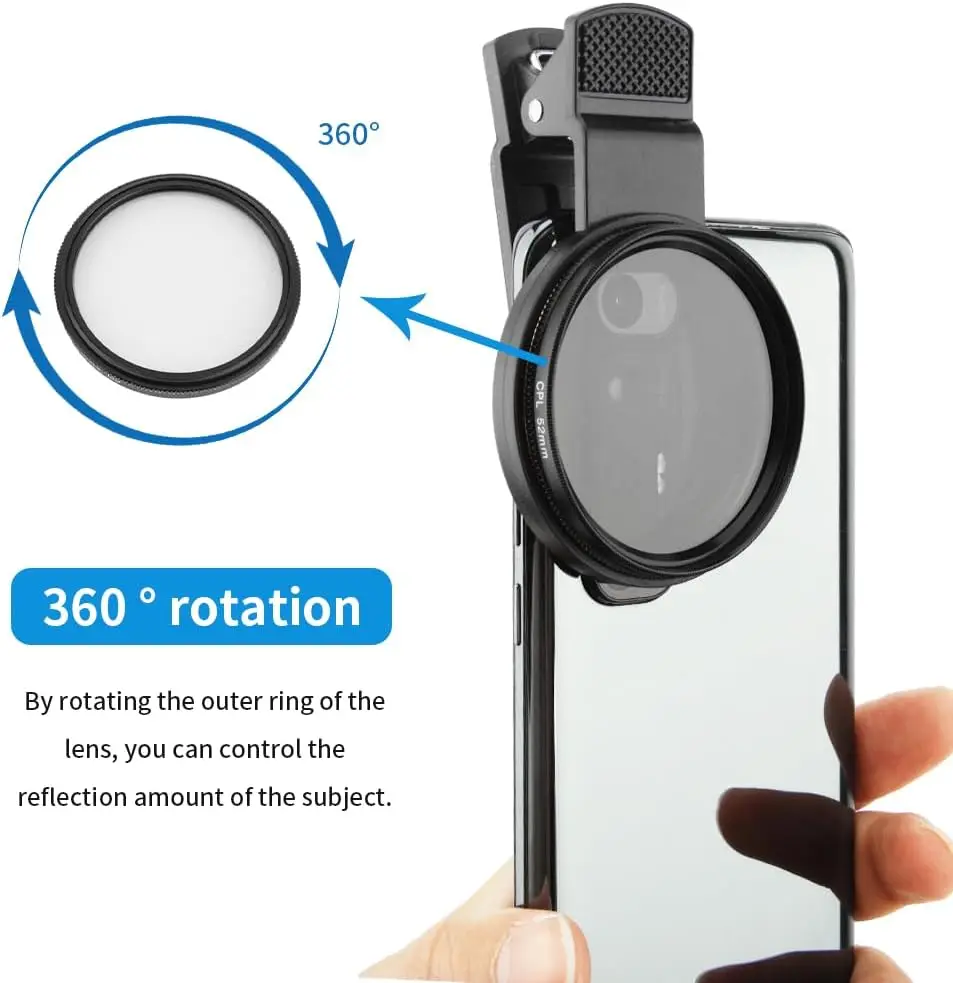MINI 52mm Clip-on Phone Filter – Lens Camera Clip Bewertung und Preis