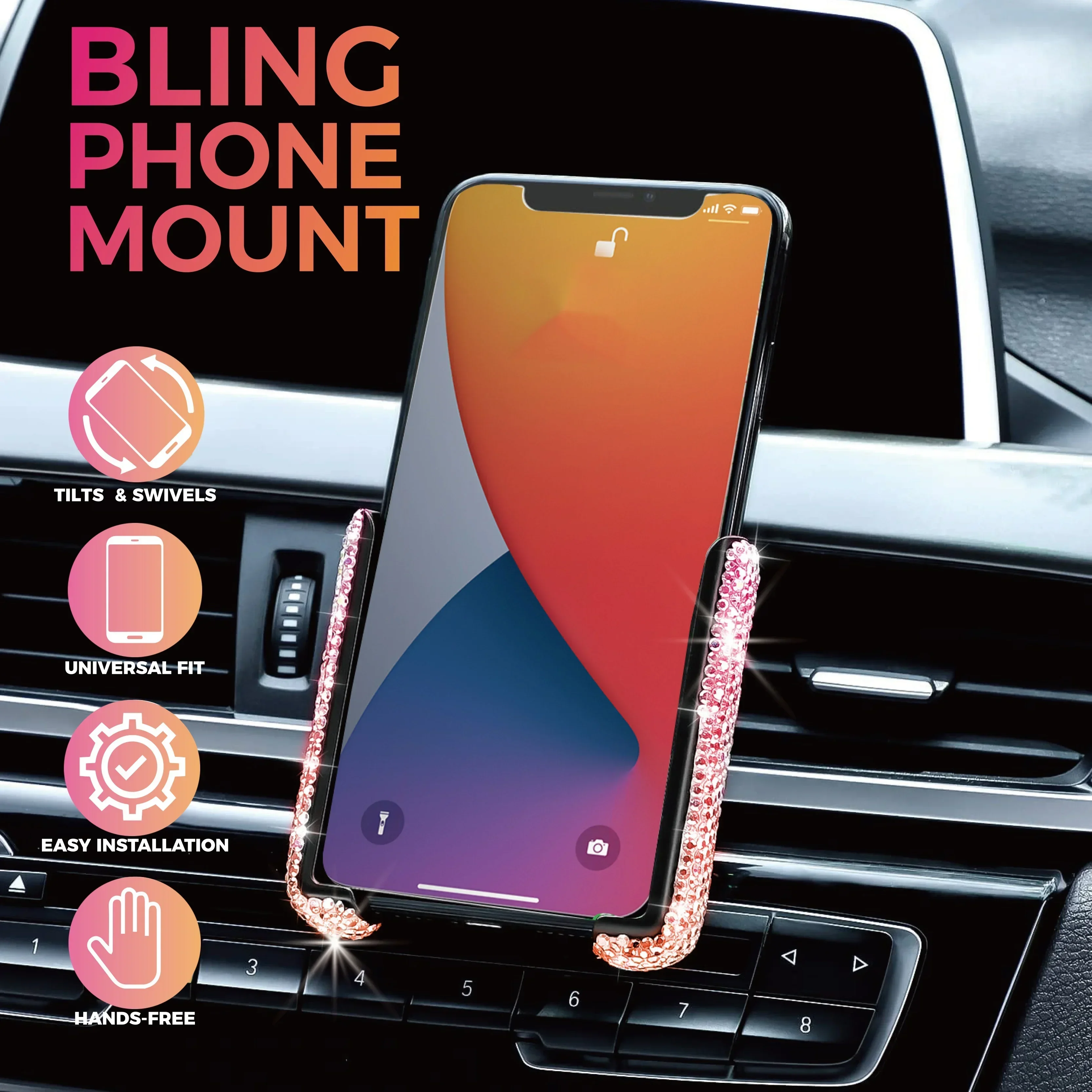NEW Car Phone Holder Diamond C – Phone Accessories For Android Bewertung und Preis