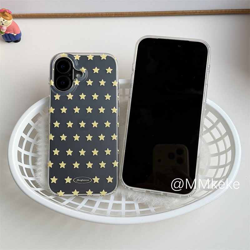 Korean Ins Yellow & White Star – Yellow Phone Accessories Bewertung und Preis