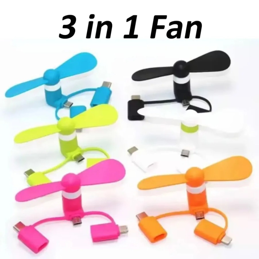 3 in 1 Universal Fan Mini Cool – Phone Accessories For Android Bewertung und Preis