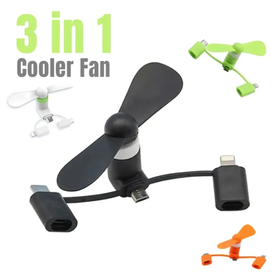 3 in 1 Universal Fan Mini Cool – Phone Accessories For Android Bewertung und Preis