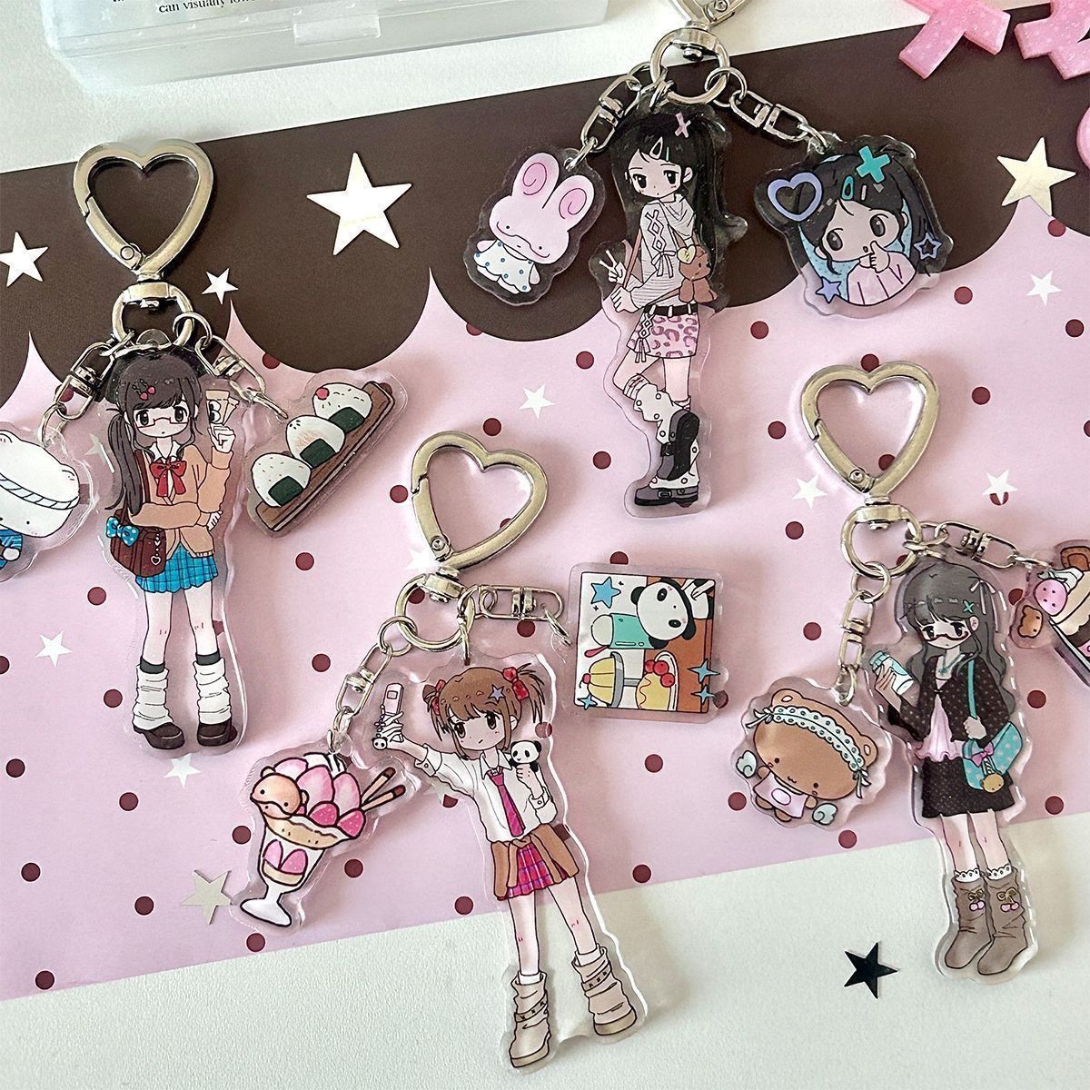 Cute Girl Aesthetic Acrylic Ph – Phone Accessories Toys Bewertung und Preis