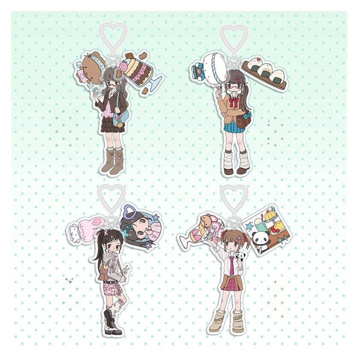 Cute Girl Aesthetic Acrylic Ph – Phone Accessories Toys Bewertung und Preis
