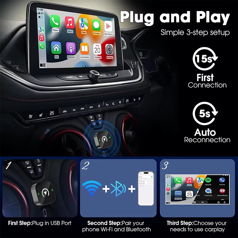 2-in-1 Wireless CarPlay Adapte – Quality Phone Accessories Bewertung und Preis