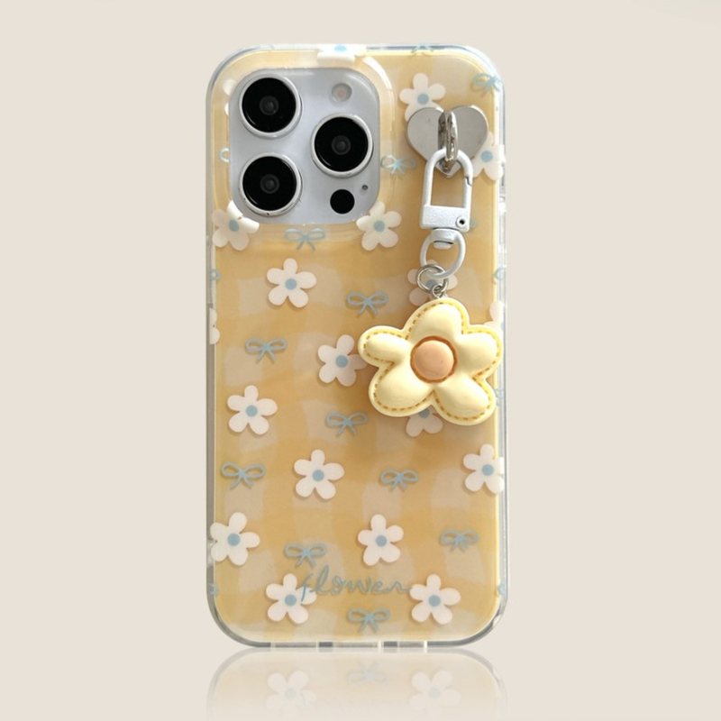 Cute Yellow Flower Pattern Pho – Yellow Phone Accessories Bewertung und Preis