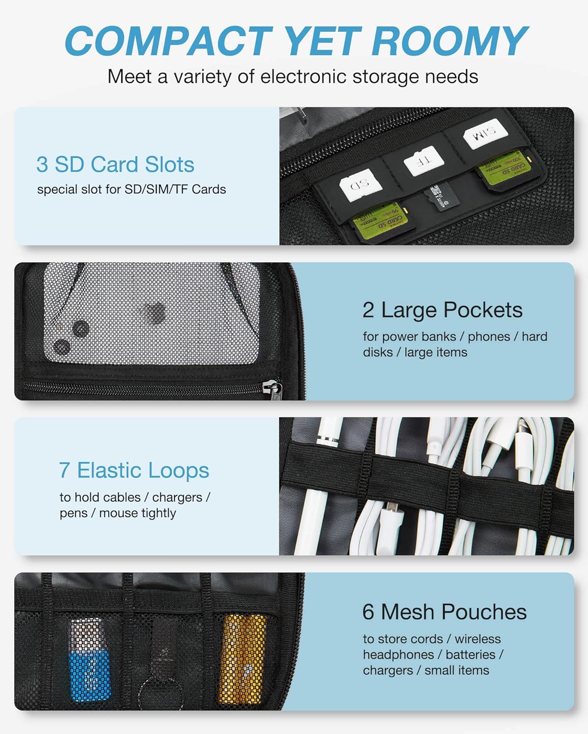 Large Electronics Travel Organ – Phone Accessories Bewertung und Preis