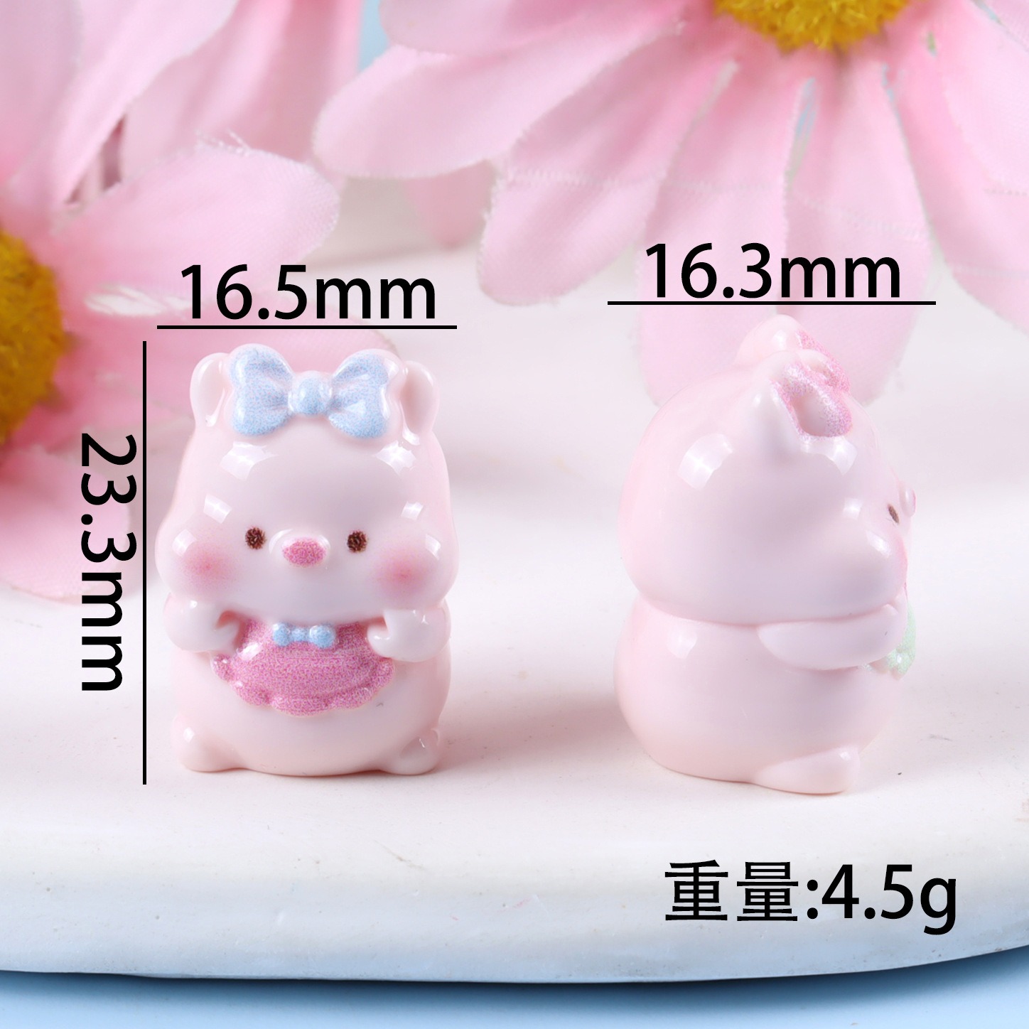 6PCS Mixed Cute Pig Resin Char – Yellow Phone Accessories Bewertung und Preis