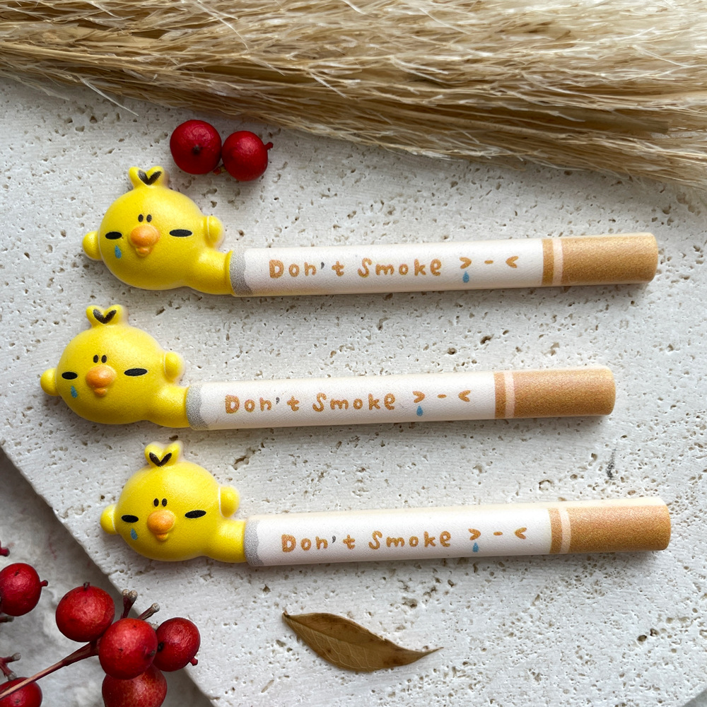 2pcs yellow chicken don't smok – Yellow Phone Accessories Bewertung und Preis