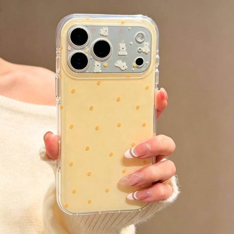 Fashion Cute Yellow Polka Dot  – Yellow Phone Accessories Bewertung und Preis