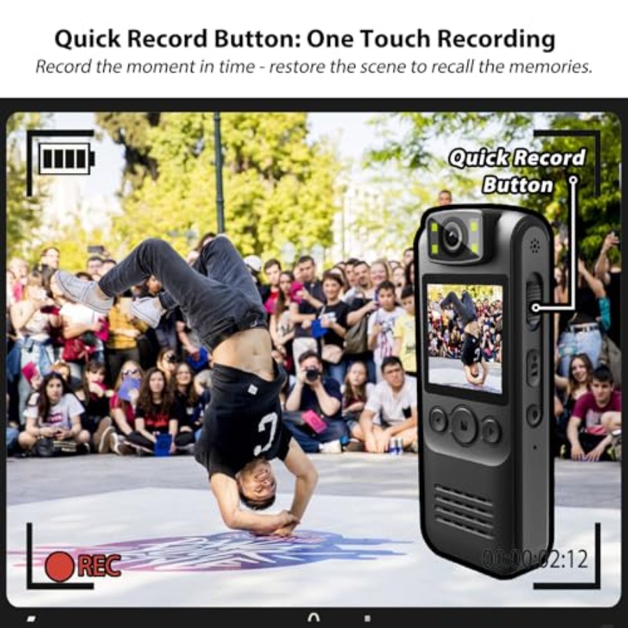 4K 128GB Body Camera for Outdo – Lens Camera Clip Bewertung und Preis